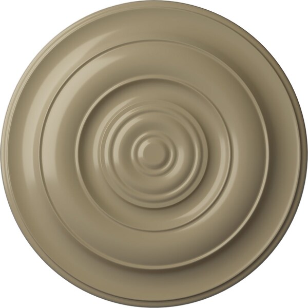 Ekena Millwork Niobe Ceiling Medallion (Fits Canopies up to 8 5/8"), Hand-Painted Gobi Desert, 18"OD x 1 1/2"P CM18NIGDF - main